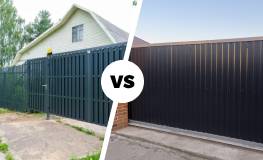 Какие ворота выбрать для загородного дома: распашные или откатные?