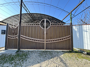 Кованые ворота по индивидуальному проекту фото 1