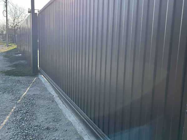 Шестиметровые откатные ворота с автоматикой Ролтэк фото 3