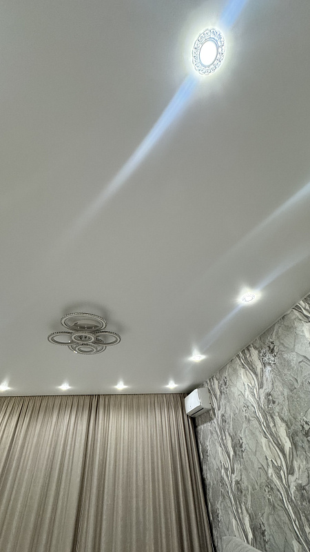 Белый натяжной потолок MSD Classic фото 3