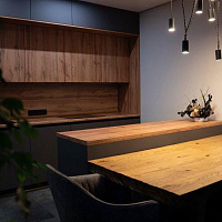 Завершили монтаж кухни в премиальном исполнении по проекту «Гриф Нубук» фото 1