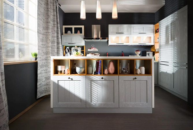 Установили кухню по проекту Снежный Дуб фото 1