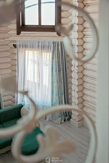 Остекление двухэтажного дома 18-ю пластиковыми окнами фото 6