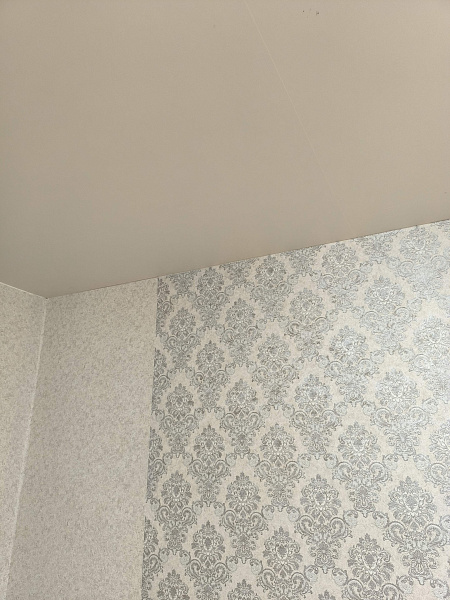 Бесшовный матовый потолок в жилую комнату фото 5