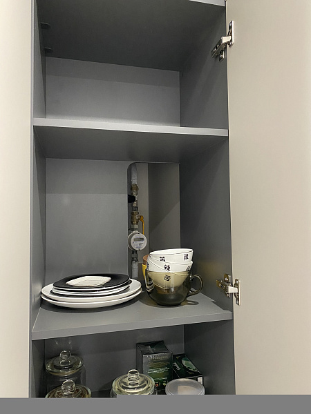 Стильная кухня с фасадами AGT Supramat, размеры 4139 х 2611 х 700 фото 10