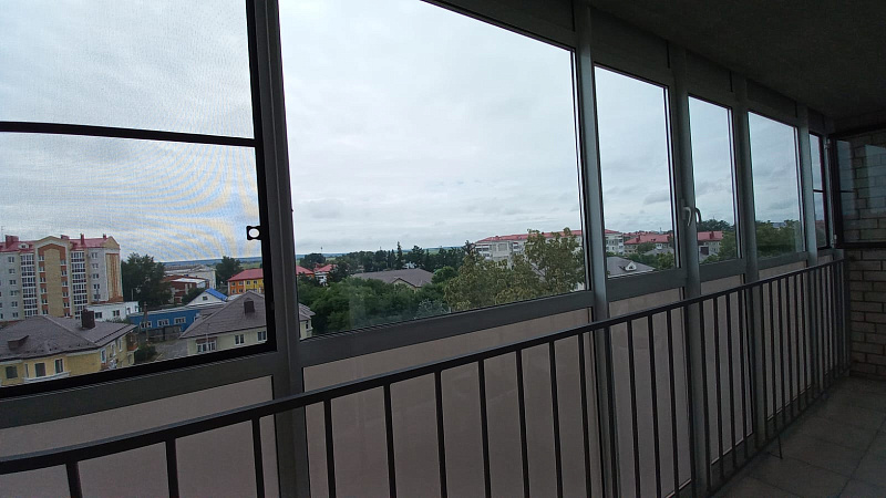 Остеклили лоджию в новостройке холодным алюминиевым профилем ASG-45 фото 3