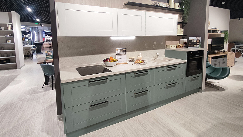 Реализовали кухню в матовой эмали фото 2