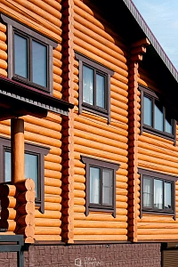 Остекление двухэтажного дома 18-ю пластиковыми окнами фото 5