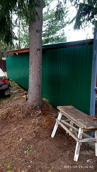 Установили забор из профнастила с полимерным покрытием высотой - 1,8 м фото 4