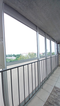 Остеклили лоджию в новостройке холодным алюминиевым профилем ASG-45 фото 2