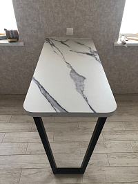 Сдали заказчику кухонный гарнитур в премиальной комплектации благородного белого цвета фото 6