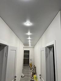 Матовый натяжной потолок в квартире 53 кв.м. фото 2