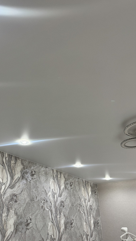 Белый натяжной потолок MSD Classic фото 4