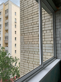 Остекление балкона раздвижными профилями Alumil фото 1