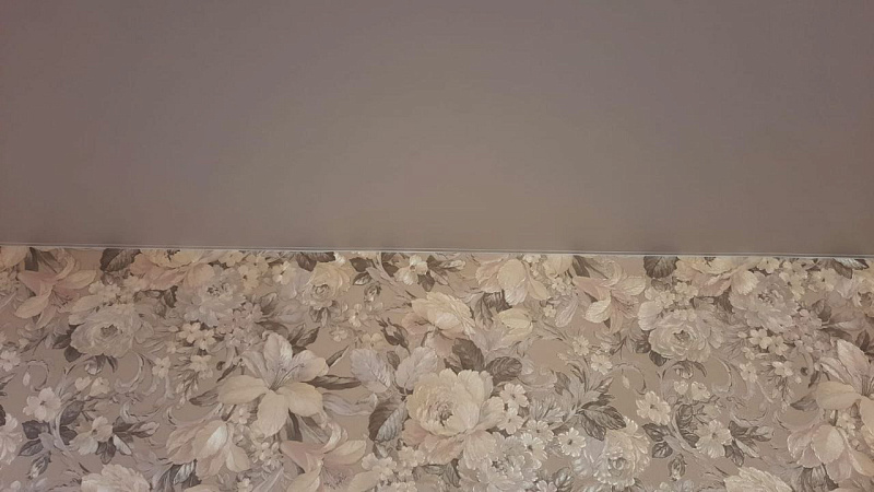 Натяжной потолок белого цвета с матовой фактурой фото 2