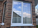 Остекление коттеджа пластиковыми окна Rehau со шпросами фото 8