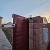 Установка откатных ворот DoorHan с отдельностоящей калиткой фото 3