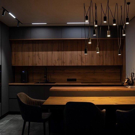 Завершили монтаж кухни в премиальном исполнении по проекту «Гриф Нубук» фото 2