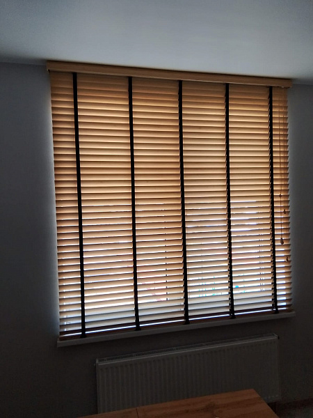 Горизонтальные бамбуковые жалюзи фото 1