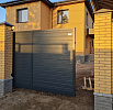 Откатные ворота Alutech Prestige с отдельностоящей калиткой фото 1