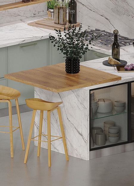 Реализовали угловую кухню с фасадами МДФ покрытыми эмалью фото 4