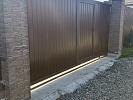 Откатные ворота для загородного дома фото 2