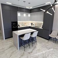 Установили кухню с островом  фото 2