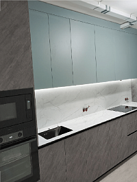 Завершили монтаж стильной кухни по проекту «Дарина», размеры 4620(ш) х 2500(в) х 600(г) фото 2