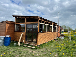 Установили пластиковые ламинированные окна на веранду фото 1