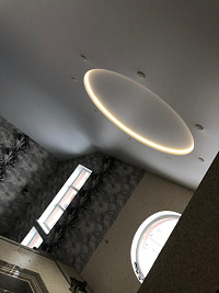 Двухуровневый потолок с подсветкой фото 3