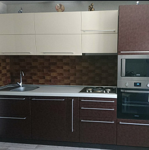 Изготовили прямую кухню с установкой техники под ключ фото 2
