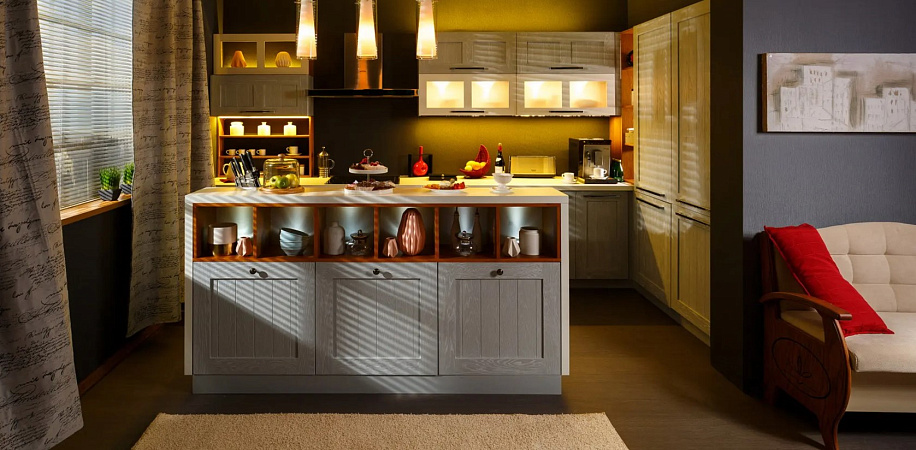 Установили кухню по проекту Снежный Дуб фото 2