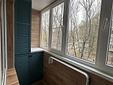 Установили пластиковые окна на балкон с теплым остеклением