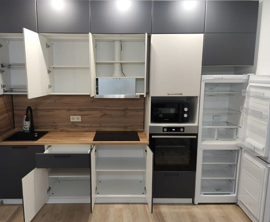 Прямая кухня в квартире фото 2