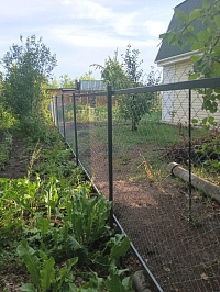 Забора из сетки рабицы фото 1