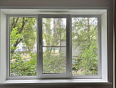 Трёхстворчатое ПВХ окно из теплого профиля KBE