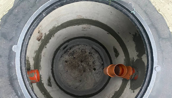 Двухкамерный септик из ЖБ колец фото 1