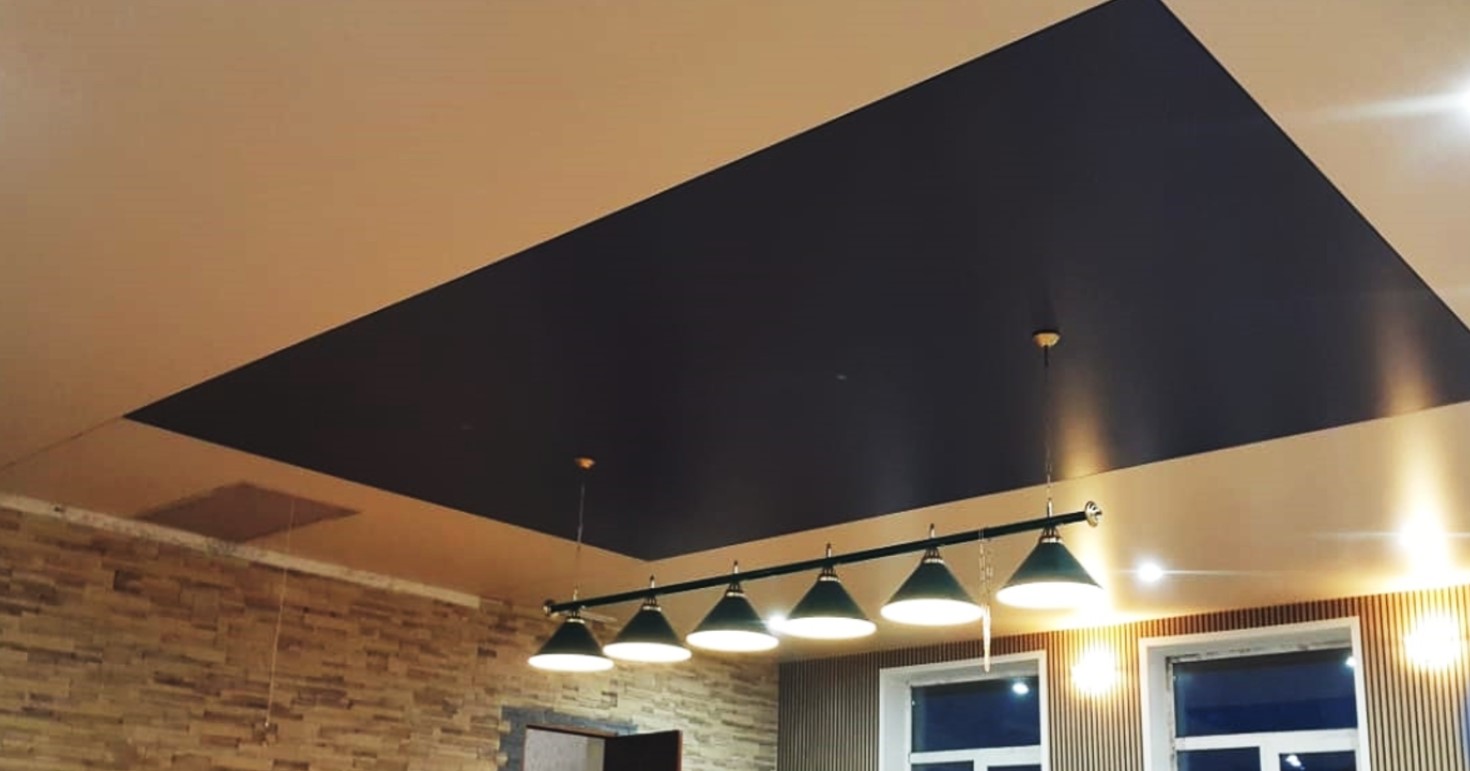 Натяжной потолок в биллиардный зал фото