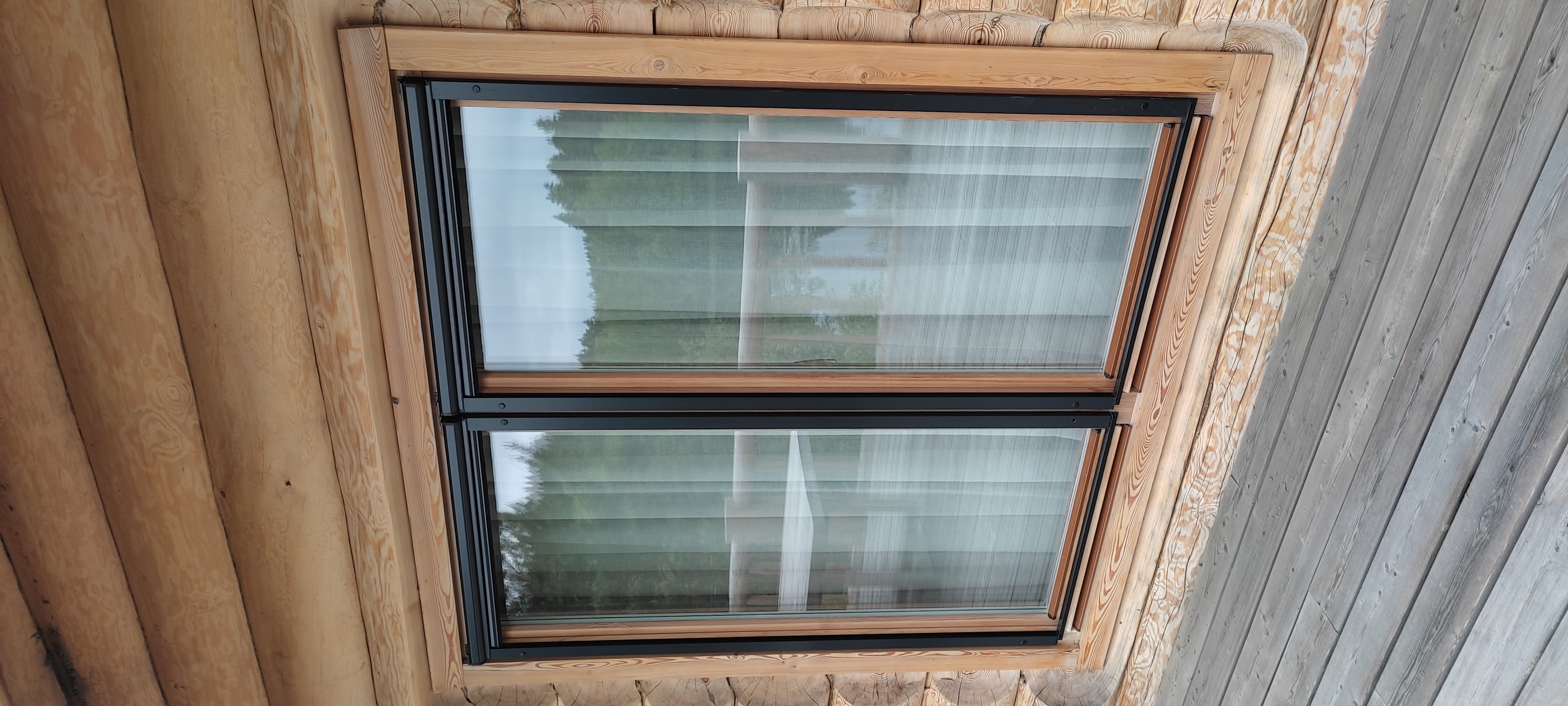 Деревянные окна Elex с алюминиевыми накладками фото